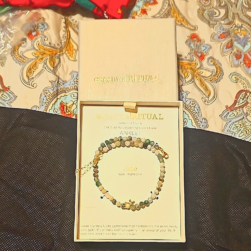 Jade Anklet - Green NWT